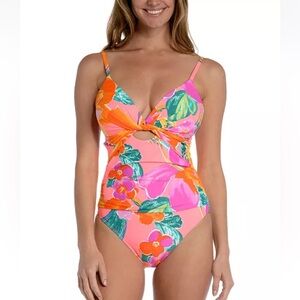 La Blanca Women's Isla Del Sol Twist-Front Swimsuit